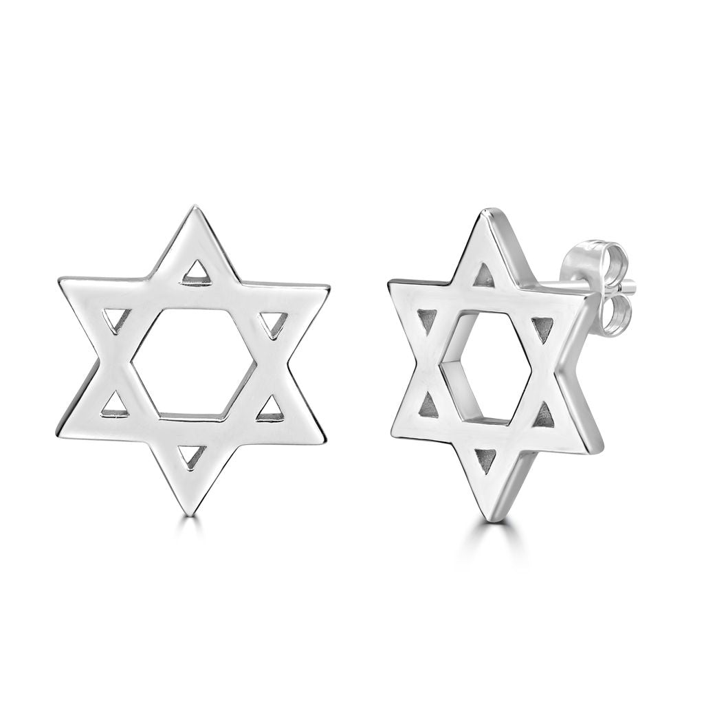 Classic Star of David Stud Earrings - Shop Israel