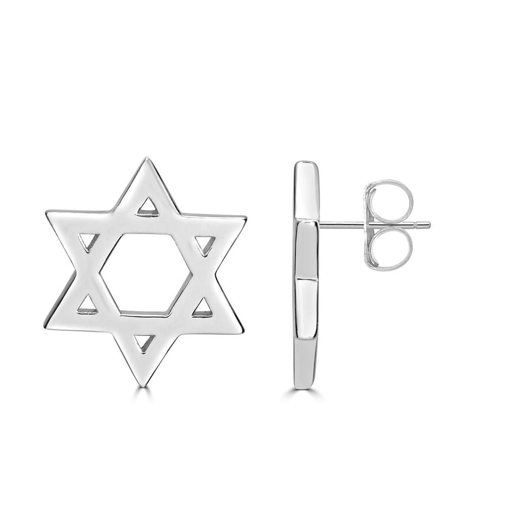 Classic Star of David Stud Earrings - Shop Israel