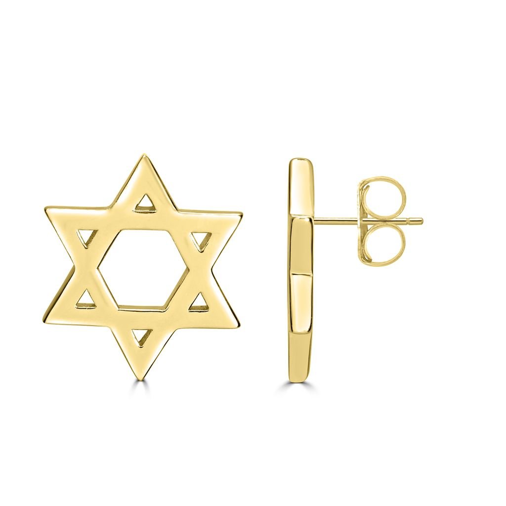 Classic Star of David Stud Earrings - Shop Israel