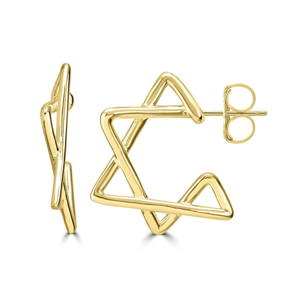 Delicate Star of David Stud Earrings - Shop Israel