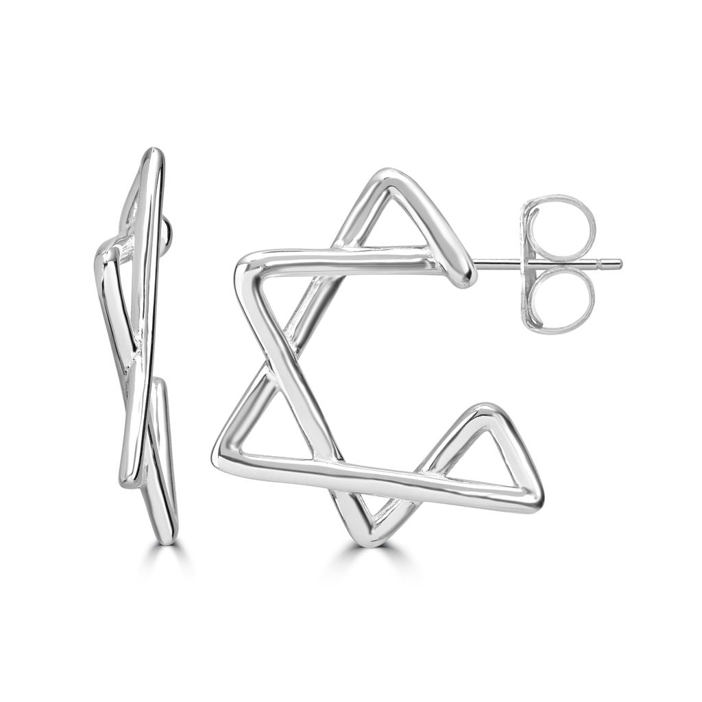 Delicate Star of David Stud Earrings - Shop Israel