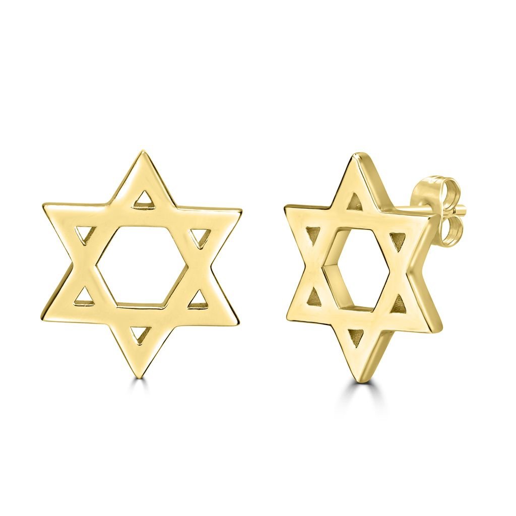 Classic Star of David Stud Earrings - Shop Israel